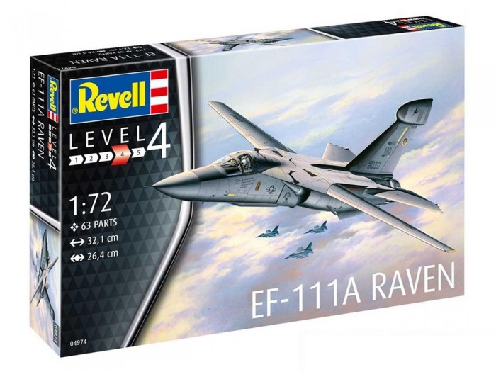 Сборные модели Revell Сборная модель Самолёт радиоэлектронной борьбы EF-111A Raven 1:72