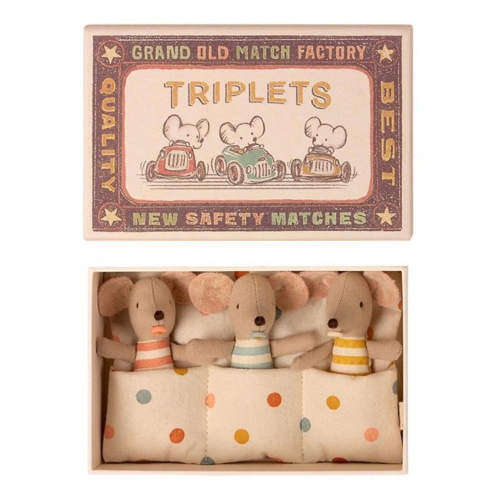 Фото - Мягкие игрушки Maileg Мышата тройняшки в коробке 8 см одеяло tencel 195х215 см