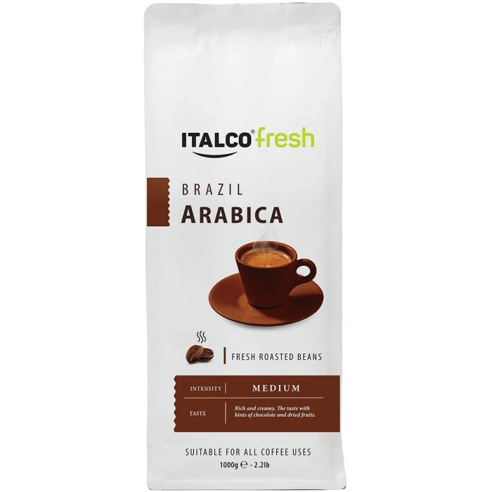 Кофе Italco Кофе в зернах Fresh Arabica Brazil 1 кг кофе в зернах fresco arabica solo
