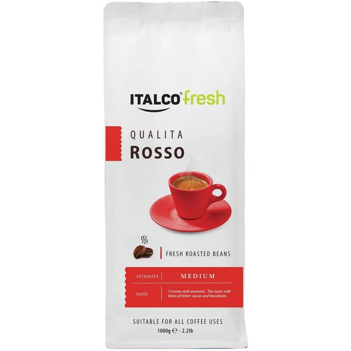Кофе Italco Кофе в зернах Fresh Qualita Rosso 1 кг
