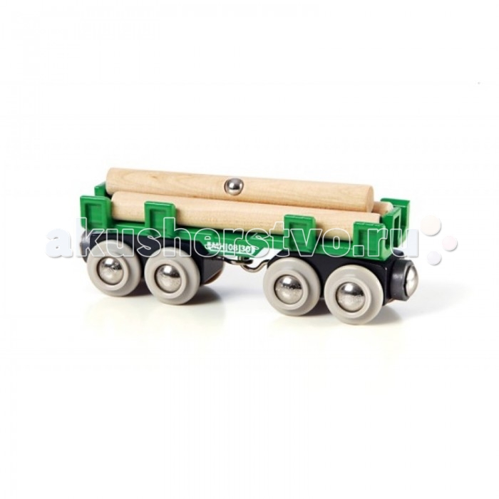 Фото - Железные дороги Brio Игрушка Вагон с бревнами, 4 элемента железные дороги brio подзаряжаемый паровоз с mini usb кабелем