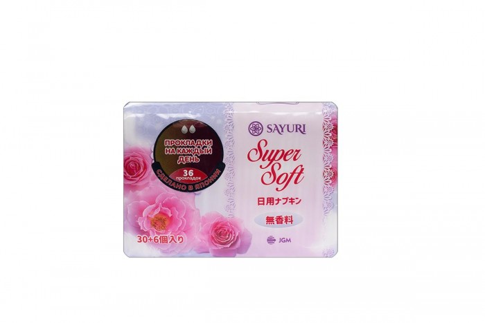  Sayuri Ежедневные гигиенические прокладки Super Soft 15 см 36 шт