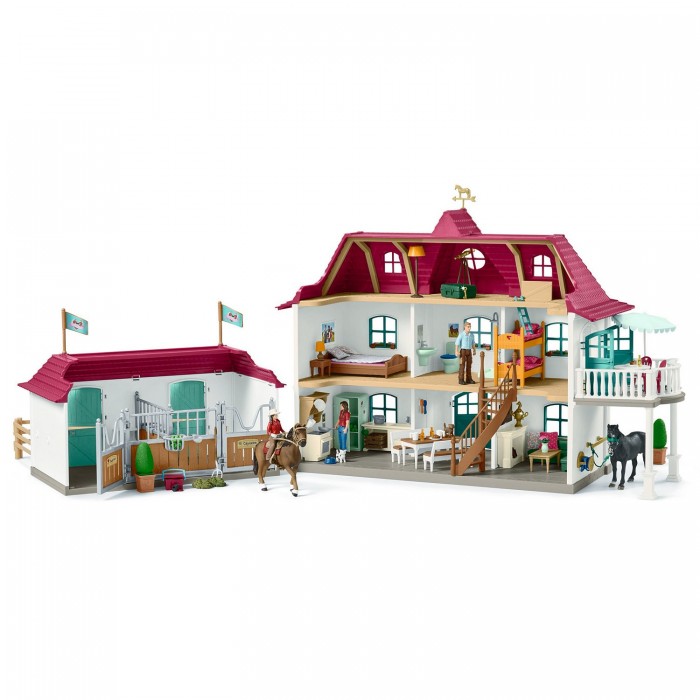 

Schleich Большой конный двор с жилым домом и конюшней, Большой конный двор с жилым домом и конюшней