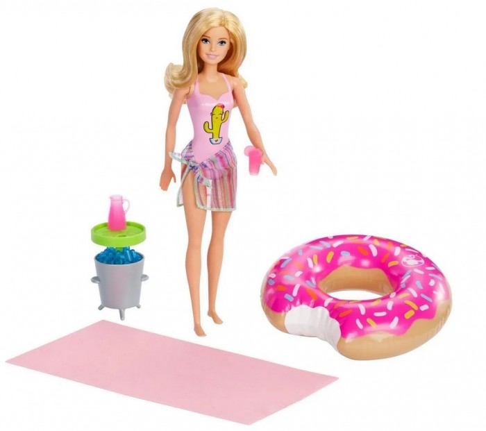 

Barbie Игровой набор Семья Вечеринка в бассейне с куклой и аксессуарами, Игровой набор Семья Вечеринка в бассейне с куклой и аксессуарами