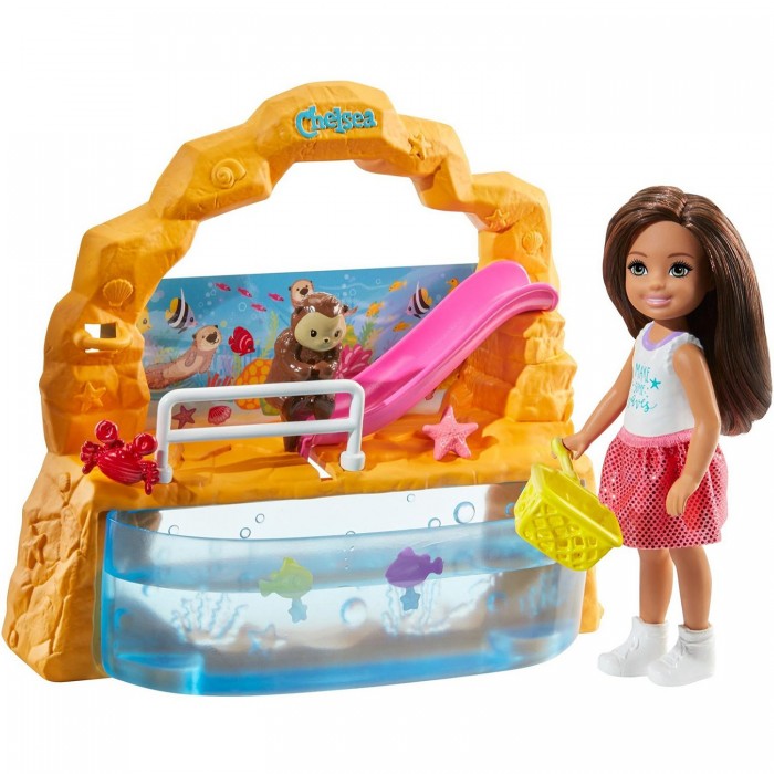

Barbie Игровой набор Аквариум с куклой Челси и аксессуарами, Игровой набор Аквариум с куклой Челси и аксессуарами