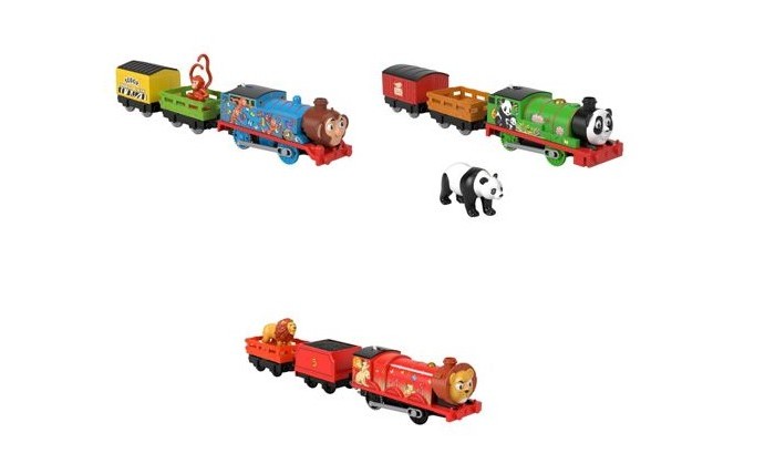 фото Thomas & friends моторизированные паровозики герои мультфильмов в масках с животными