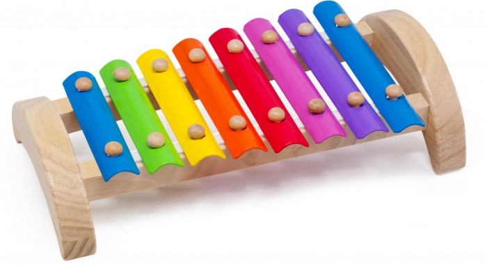фото Музыкальный инструмент мир деревянных игрушек ксилофон 8 тонов