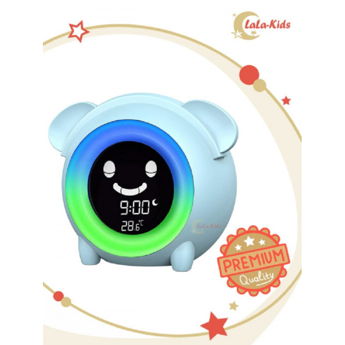 Часы LaLa-Kids Будильник электронный Щенок с ночником и тренировкой сна часы zazu будильник для тренировки сна ягнёнок сэм