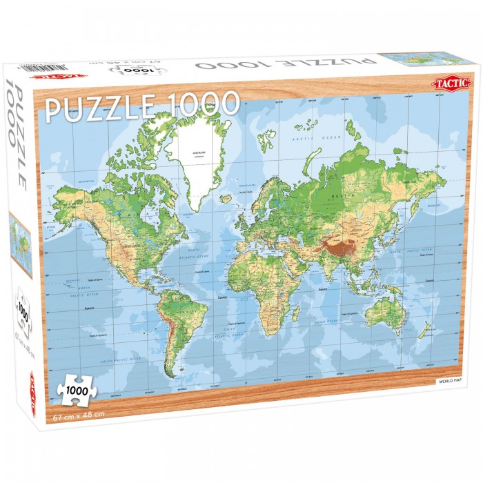 Пазлы Tactic Games Пазлы Карта мира (1000 элементов)