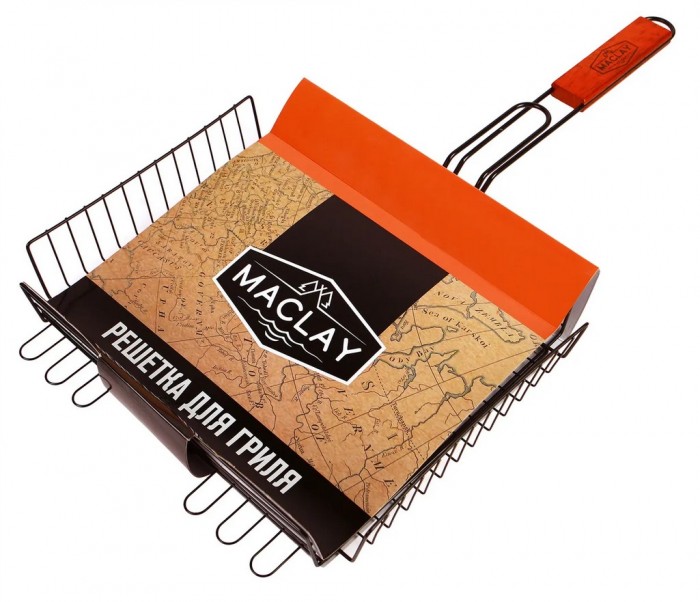 

Maclay Решётка-гриль для мяса Premium глубокая антипригарная 31x28x6 см, Решётка-гриль для мяса Premium глубокая антипригарная 31x28x6 см