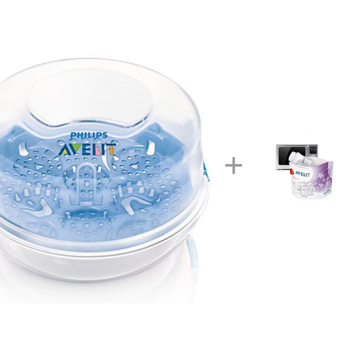 Philips Avent Стерилизатор для СВЧ SCF 28102 с пакетами для стерилизации в микроволновой печи 272400₽