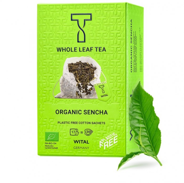 Wital Чай органический органический зеленый Сенча 17 пакетиков