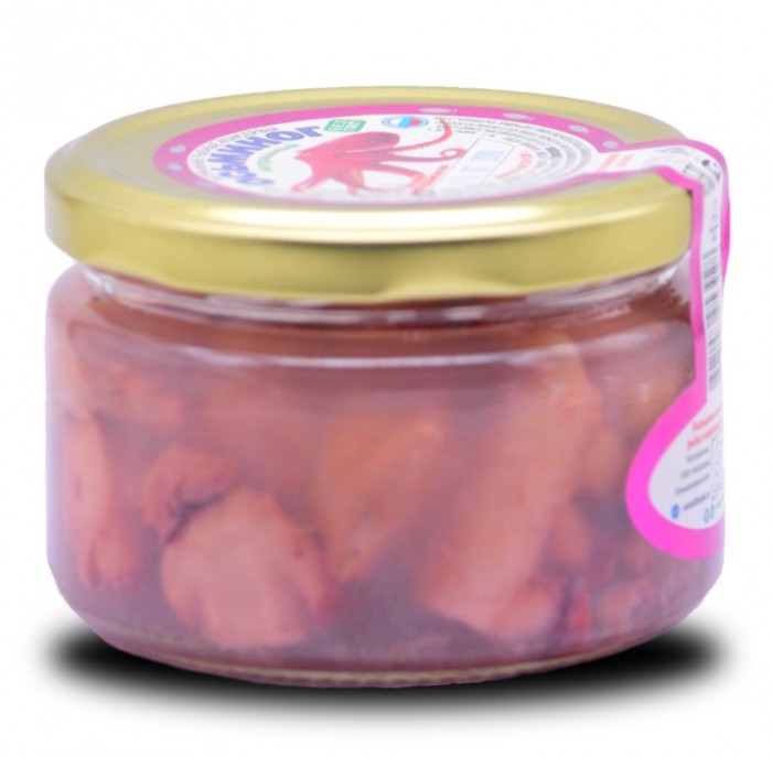 Рыбозавод Большекаменский Консервы Осьминог натуральный 200 г