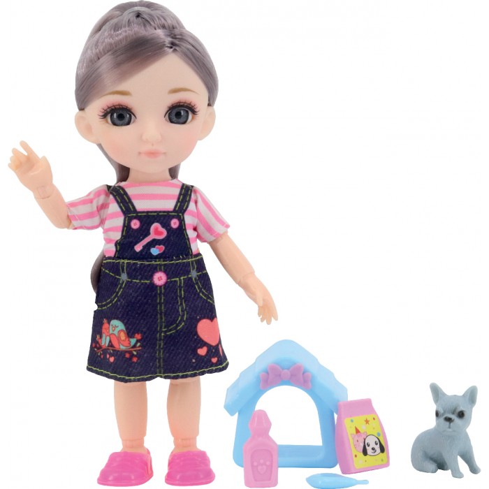 фото Funky toys игровой набор с собачкой и домиком и кукла малышка лили 16 см