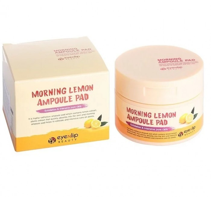 

Eyenlip Пады с экстрактом лимона Morning ampoule pad 120 мл 100 шт., Пады с экстрактом лимона Morning ampoule pad 120 мл 100 шт.