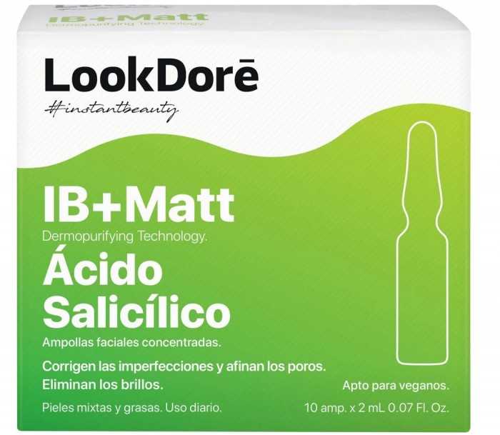 фото Lookdore концентрированная сыворотка для проблемной кожи лица ib + matt anti imperfections 10x2 мл