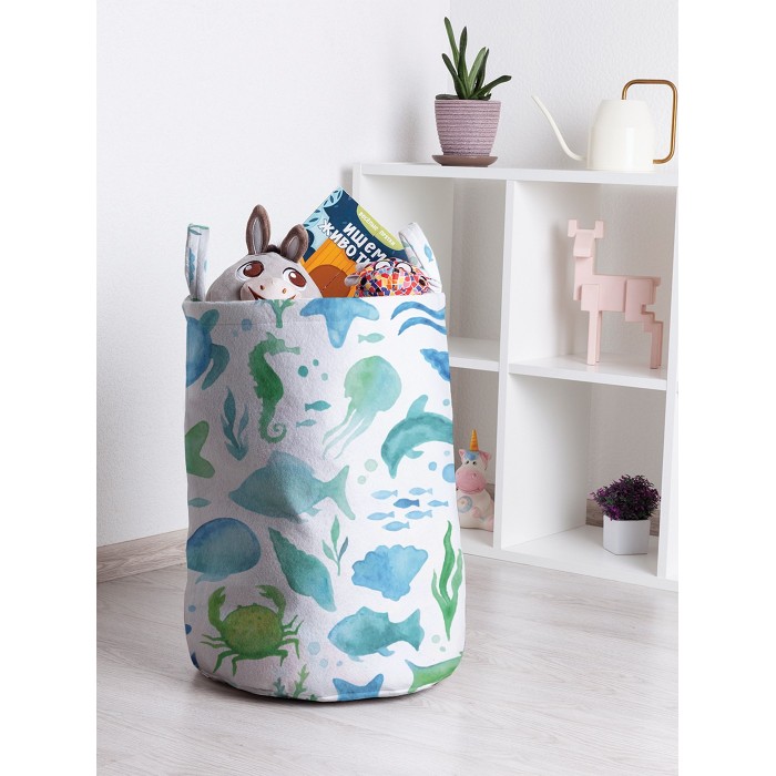 

JoyArty Корзина для игрушек Морское разнообразие 50x35 см, Корзина для игрушек Морское разнообразие 50x35 см