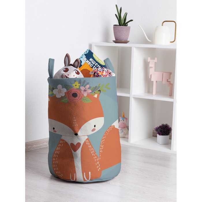 JoyArty Корзина для игрушек Скромная лисичка 50x35 см