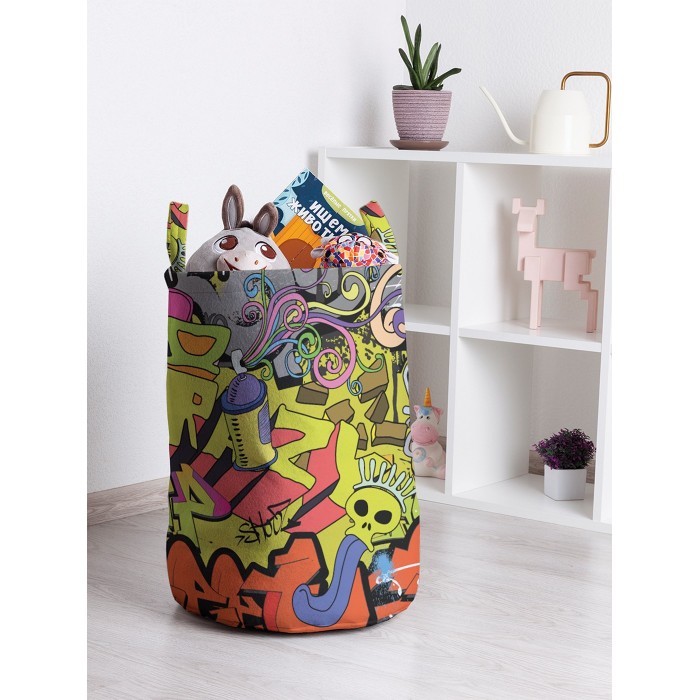 

JoyArty Корзина для игрушек Стрит арт 50x35 см, Корзина для игрушек Стрит арт 50x35 см