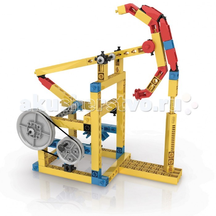 Конструктор Engino Mechanical Science Кулачки и кривошипыMechanical Science Кулачки и кривошипы Конструктор Engino Mechanical Science Кулачки и кривошипыMechanical Science Кулачки и кривошипыEngino Mechanical Science Кулачки и кривошипы. Узнай, как ты можешь передавать силу, используя кулачки и кривошипы, и как это использовать для превращения возвратного движения в Узнай, как ты можешь передавать силу, используя кулачки и кривошипы, и как это использовать для превращения возвратного движения в поступательное. Собери 5 моделей, таких как подъемный кран, нефтяной насос-качалка, летящий орел, швейная машинка и движущаяся фигура. В набор входит диск с рабочей тетрадью на русском языке (для печати) с описаниями новейших экспериментов и подробными объяснениями различных принципов механики, которые в них применяются, также прилагается брошюра с подробными инструкциями по сборке моделей.<br>