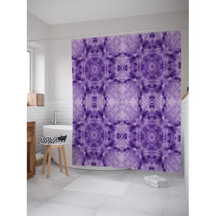 

JoyArty Штора для ванной Цветные сигналы 180х200 см, Штора для ванной Цветные сигналы 180х200 см