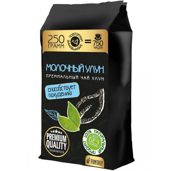 Funtasy Чай зеленый Молочный улун 100% натуральный Премиум 250 г