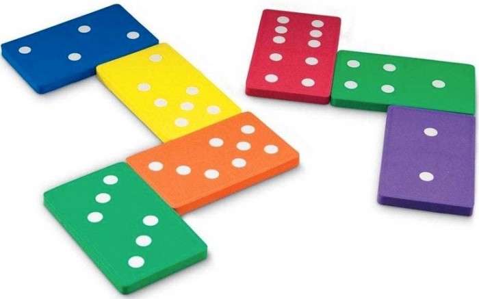 Купить Игры для малышей, Learning Resources Игровой набор Цветное домино