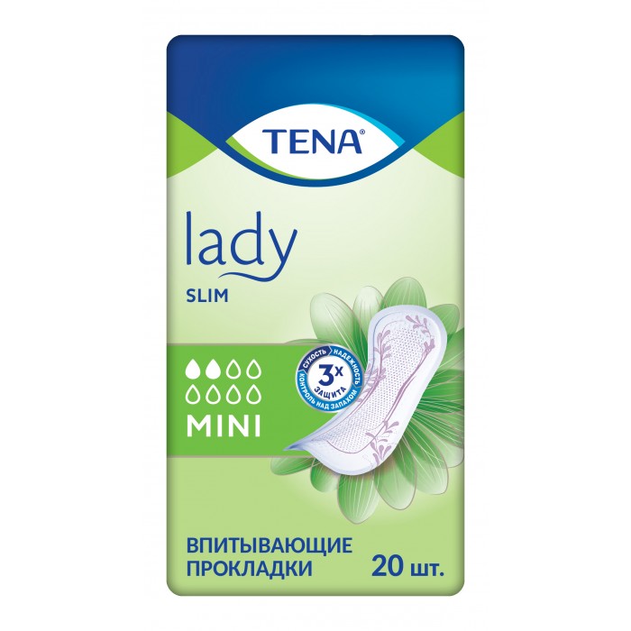 Tena Урологические прокладки Lady Slim Mini 20 шт. 76037800 - фото 1