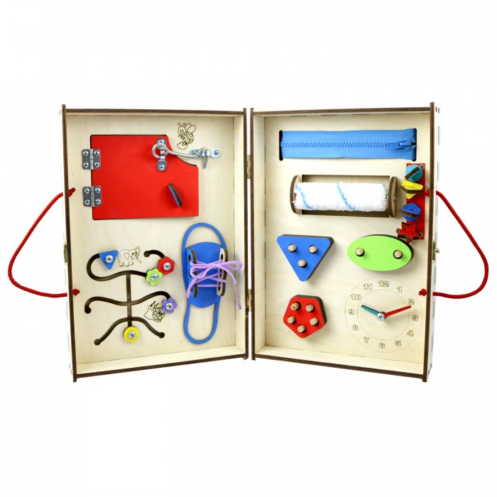 Деревянные игрушки Kampfer Бизи-чемодан Little Book