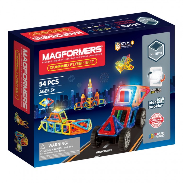 фото Конструктор magformers магнитный dynamic flash set (54 детали)