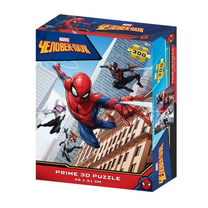 фото Prime 3d puzzle человек-паук marvel (300 элементов)