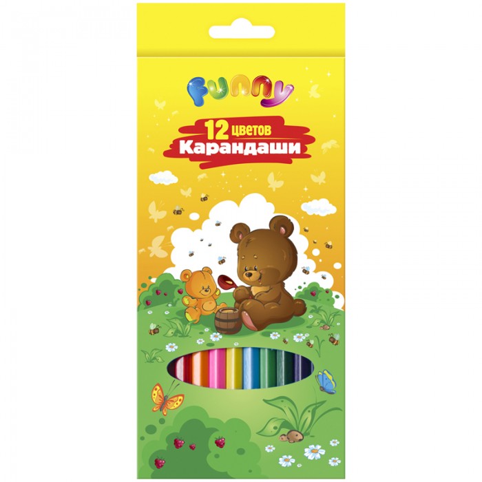 Карандаши, восковые мелки, пастель Спейс Карандаши Зверята 12 цветов карандаши восковые мелки пастель спейс карандаши зверята 12 цветов