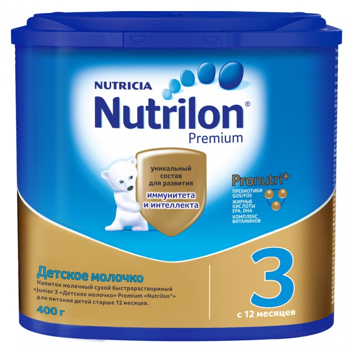 Молочные смеси Nutrilon Молочная смесь Junior 3 с 12 месяцев 400 г
