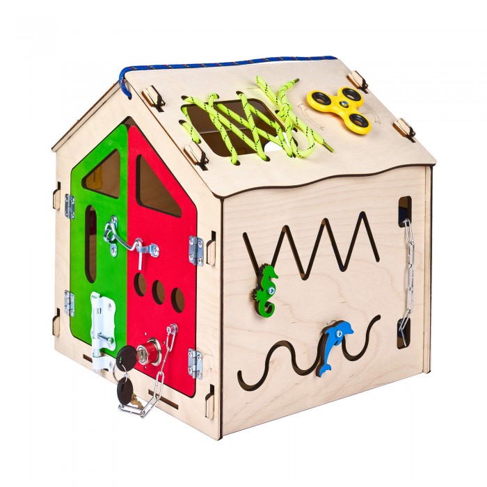 Фото - Деревянные игрушки AliceToys Бизиборд домик для мальчиков и девочек 1 S бизиборд мастер игрушек робот