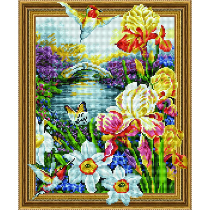 

Paintboy Алмазная картина на подрамнике Нарциссы и ирисы 50х40 см, Алмазная картина на подрамнике Нарциссы и ирисы 50х40 см