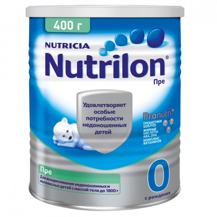 

Nutrilon Сухая смесь Пре 0 с рождения 400 г, Сухая смесь Пре 0 с рождения 400 г