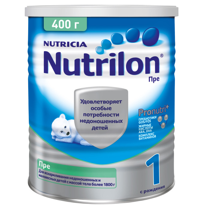 

Nutrilon Заменитель Пре 1 с рождения 400 г, Заменитель Пре 1 с рождения 400 г