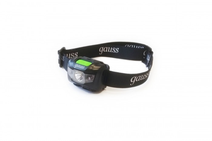 

Gauss Фонарь LED налобный GFL405 3W 130lm Li-ion 600mAh, Фонарь LED налобный GFL405 3W 130lm Li-ion 600mAh