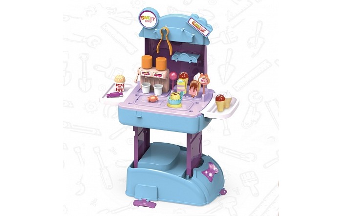 

Pituso Игровой набор фабрика мороженого Sweet shop в рюкзаке 24 элемента 40х23х54 см, Игровой набор фабрика мороженого Sweet shop в рюкзаке 24 элемента 40х23х54 см