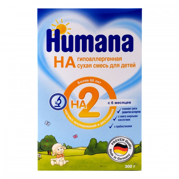 

Humana Заменитель ГА 2 с 6 мес. 300 г, Заменитель ГА 2 с 6 мес. 300 г