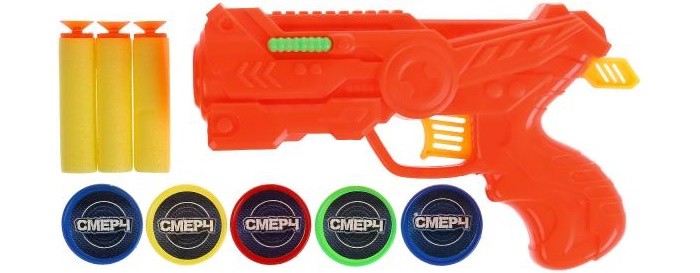 

Играем вместе Бластер с мягкими пулями Смерч 1910G417-R, Бластер с мягкими пулями Смерч 1910G417-R