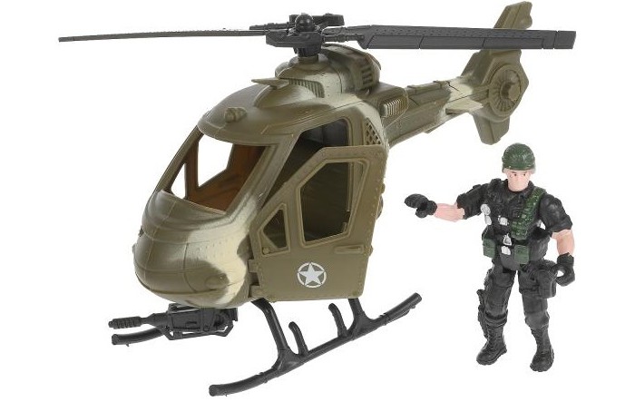 Купить Игровые фигурки, Играем вместе Набор военных солдатиков с вертолетом
