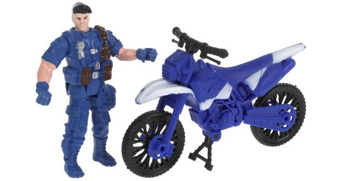 Купить Игровые фигурки, Играем вместе Набор солдатиков с мотоциклом Полиция