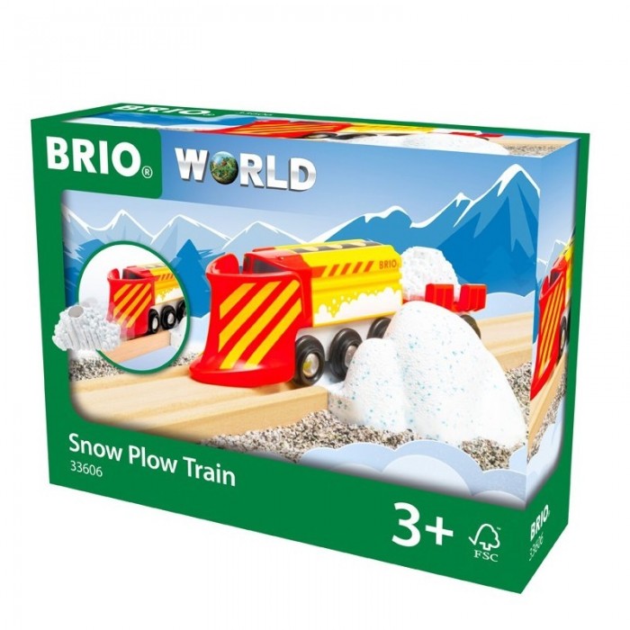 Купить Железные дороги, Brio Снегоуборочный поезд с грузом
