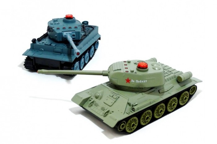

Huan QI Радиоуправляемый танковый бой Abtoys Т34 и Tiger 1:32, Радиоуправляемый танковый бой Abtoys Т34 и Tiger 1:32