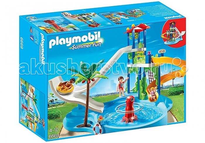 

Конструктор Playmobil Аквапарк: Башня с горками