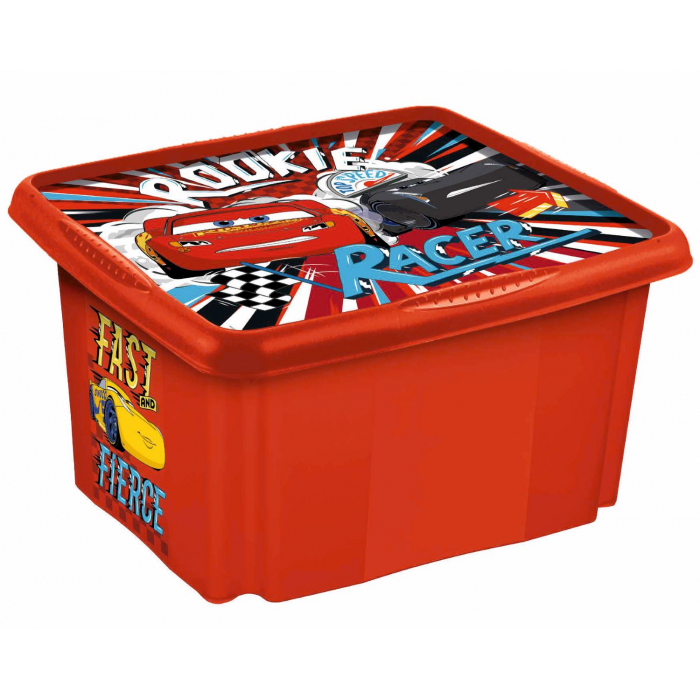 Keeeper Ящик для игрушек deco-box paulina cars 24 л