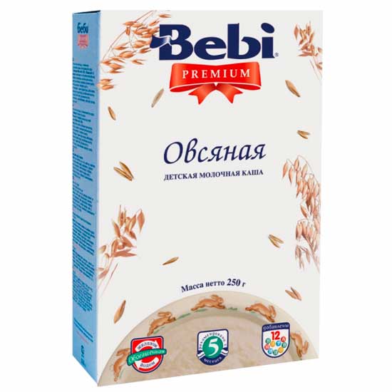 Bebi premium каша молочная овсяная