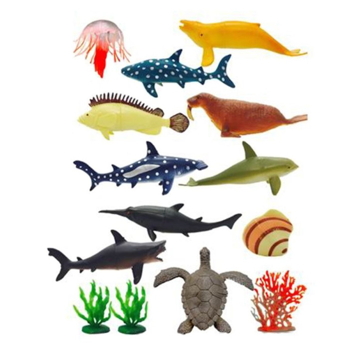 Игровые фигурки Наша Игрушка Набор фигурок Морские животные (14 предметов)