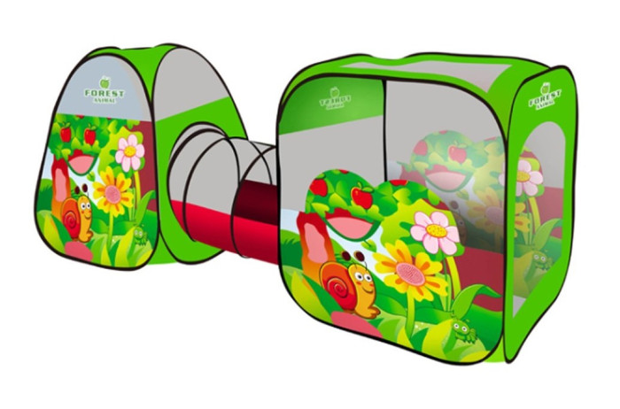 Палатки-домики Наша Игрушка Палатка игровая с туннелем Веселая улитка